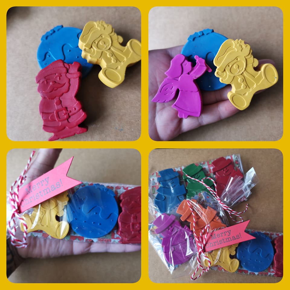 Christmas themed crayons - stocking fillers - Party Favours
