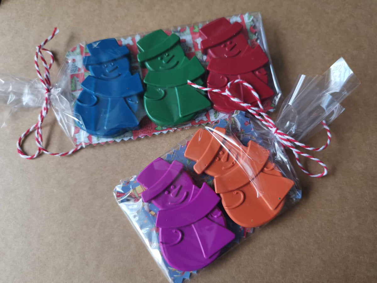 Snowmen Crayons - Gifts for children - Stocking Fillers for kids - Christmas Present Ideas