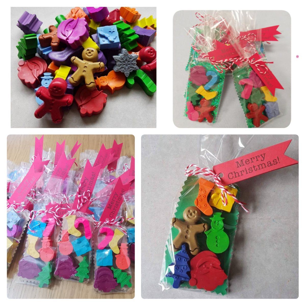Christmas themed crayons - stocking fillers - Party Favours