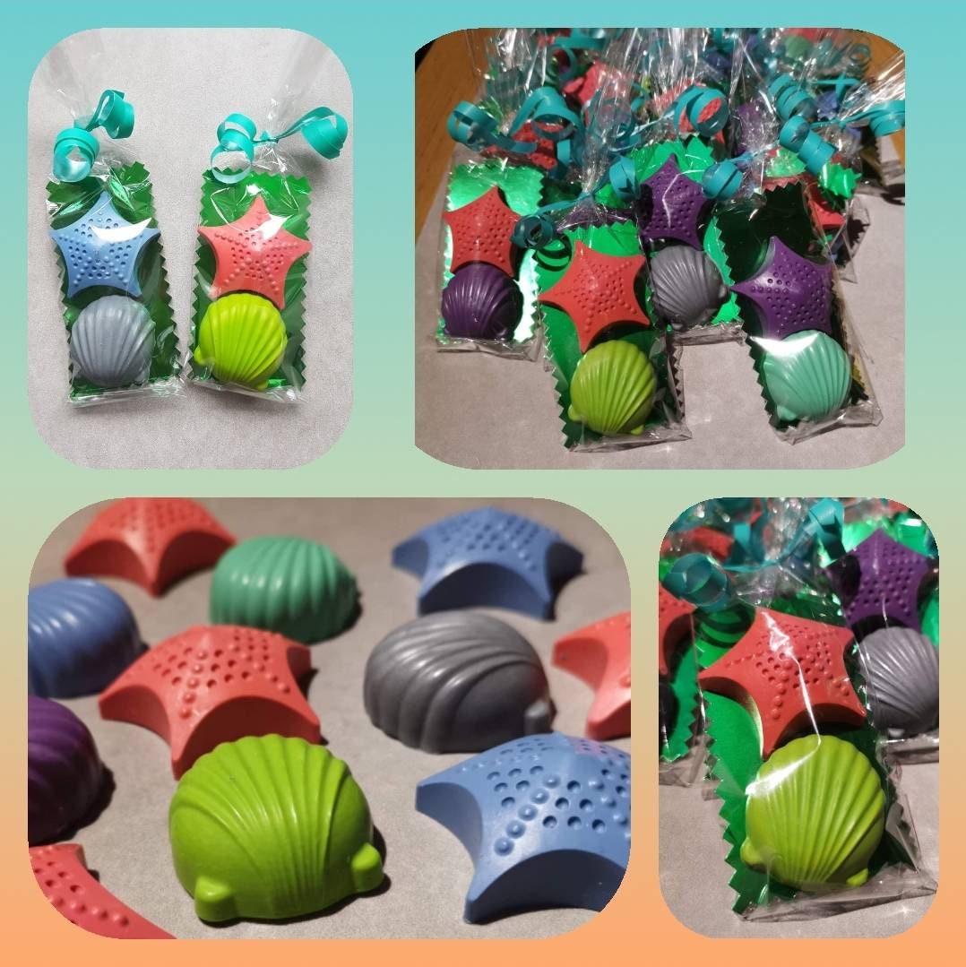 Mermaid Party Favours -  Mermaid Crayons - Party Bag Fillers - Birthday Gift - Under The Sea Party - Mermaid Gift Ideas
