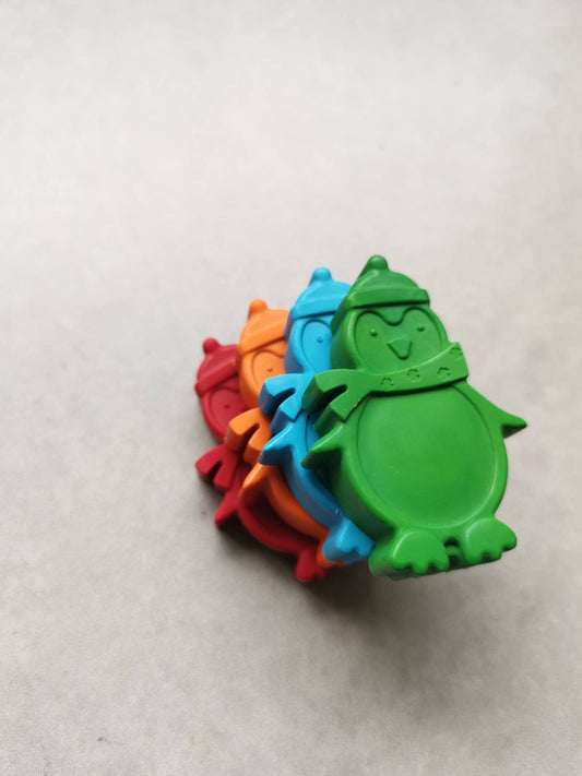 Penguin Crayons - Children's Crayons - Presents From The Elf Stocking Fillers - Party Favours - Christmas Eve Box - Presents For Kids -