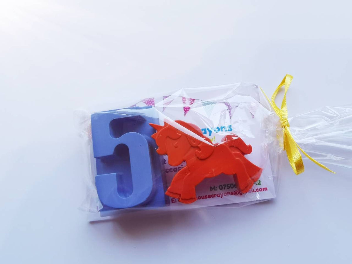 Party Bag Fillers - Children's Crayons - Party Favours - Age Crayon - Animal Crayon - Dinosaur - Farm Animal - Sealife - Butterfly -